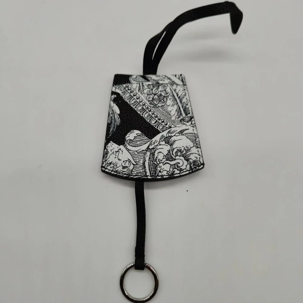 Versace Medusa Black Silver Gold Medusa Luggage Tag Name ID Address Bag Key